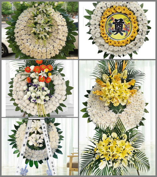 山东青岛即墨市温泉街道西皋虞村花圈速递