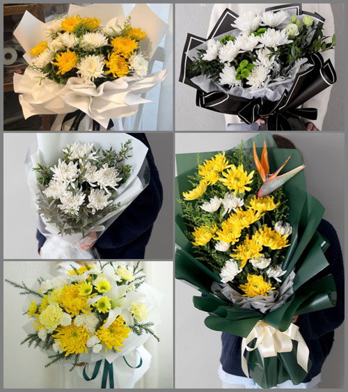 山东青岛即墨市温泉街道西皋虞村白事花束代送